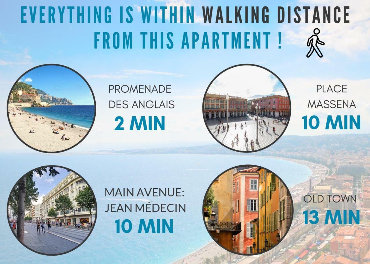 Nestor&Jeeves - Provence Terrasse - Central - By Sea - South Terrace نيس المظهر الخارجي الصورة